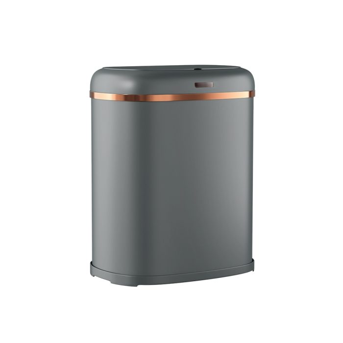Devanti 38L Motion Sensor Bin Rubbish Automatic Grey - Image 3