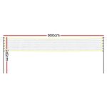 Everfit 9M Portable Volleyball Net Set with Ball Boundary Lines Badminton Tennis - Image 2