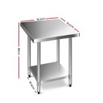 Cefito 760x760mm Stainless Steel Kitchen Bench 430 - Image 2