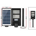 Leier 160 LED Solar Street Light Flood Motion Sensor Remote - Image 2