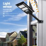 Leier 160 LED Solar Street Light Flood Motion Sensor Remote - Image 4