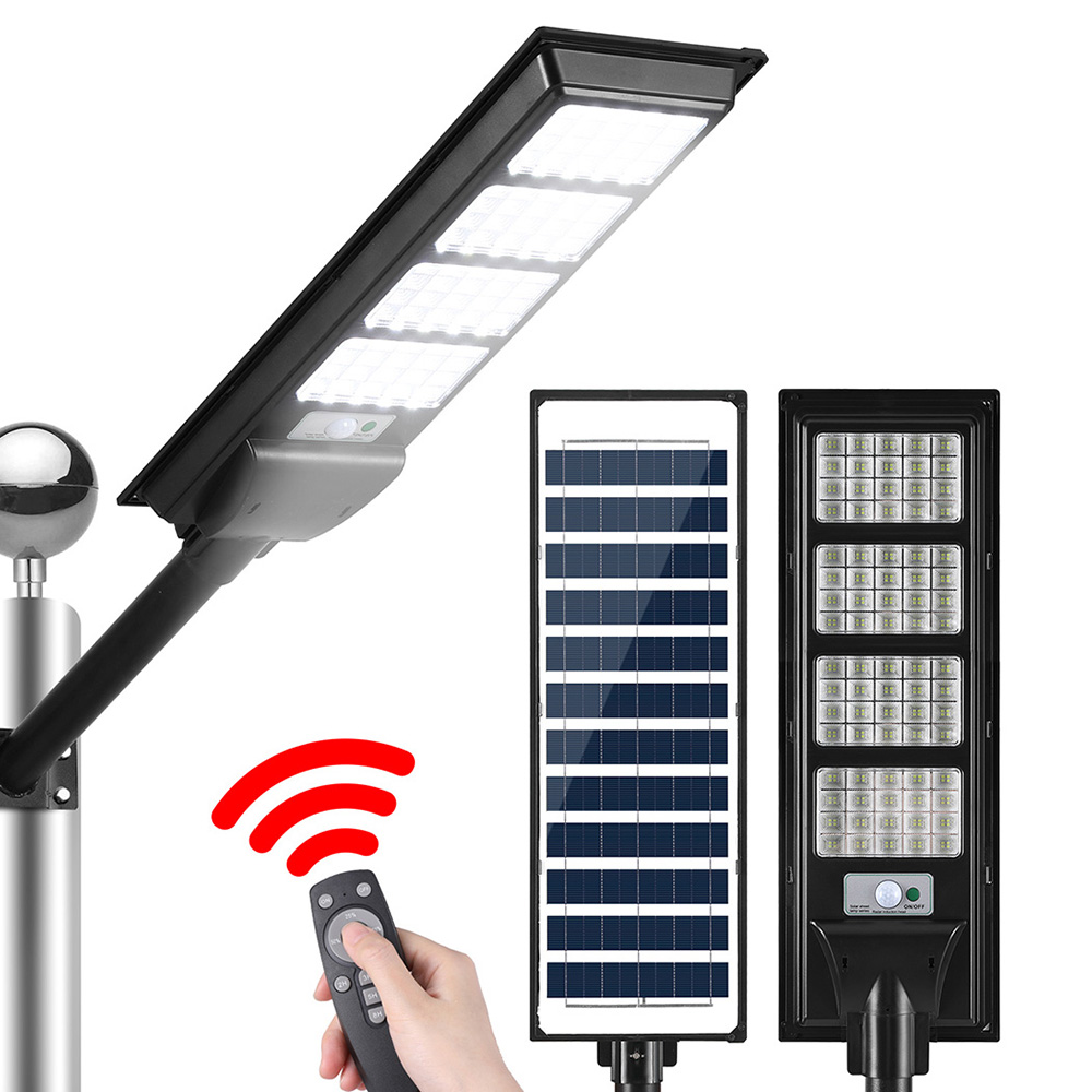 STL-OP-320-B-173499-00 Leier 320 LED Solar Street Light Flood Motion Sensor Remote - Image 1