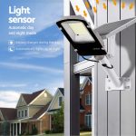 Leier 386 LED Solar Street Light Flood Motion Sensor Remote - Image 4