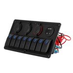 Giantz 8 Gang 12V Switch Panel For Car Boat Marine USB ON-OFF LED Rocker Toggle - Image 3