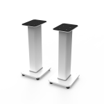 Kanto SX22W 22" Tall Fillable Speaker Stands with Isolation Feet - Pair, White