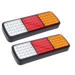 Giantz Pair 75 LED Tail Lights Stop Reverse Indicator 12V Ute Trailer Caravan Truck Boat - Image 2