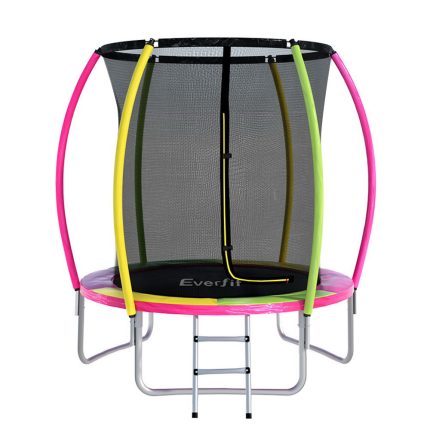 Everfit 6ft Kids Trampoline with Safety Net & Ladder
