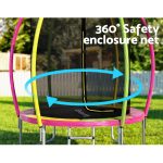 Everfit 6ft Kids Trampoline with Safety Net & Ladder for Fun