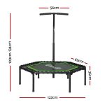 Everfit 48-Inch Trampoline for Safe Home Workouts (Green)