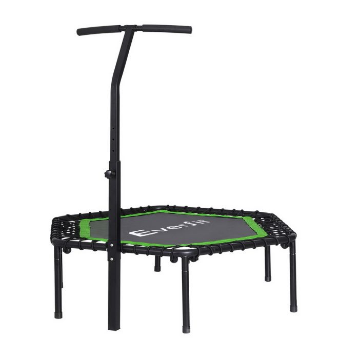 Everfit 48-Inch Hexagon Trampoline for Safe Home Workouts
