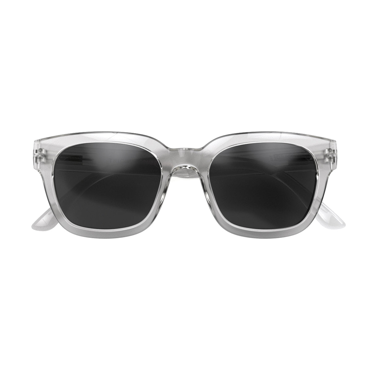Tricky-Transparent-Black-FoldedFront London Mole Tricky Sunglasses Gloss Transparent / Black - Image 1