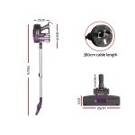 Devanti Handheld Vacuum Cleaner Bagless Corded 500W Purple - Image 2