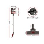 Devanti Handheld Vacuum Cleaner Bagless Corded 500W Red - Image 2