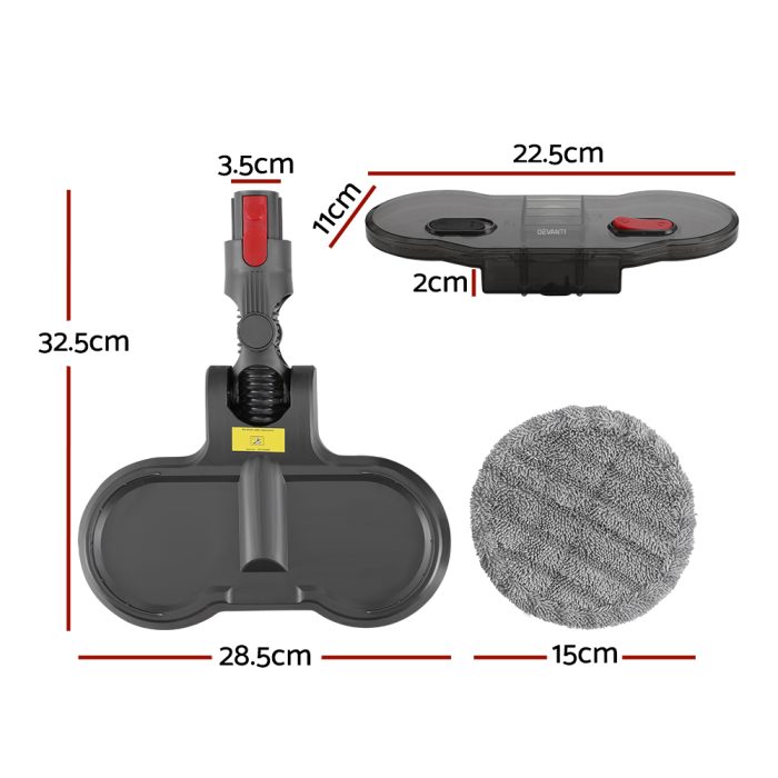 Devanti Electric Mop Head for Dyson V7 8 10 11 15 - Image 2
