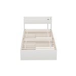 Artiss Bed Frame Single Size Mattress Base wtih Charging Ports 2 Storage Drawers - Image 3
