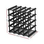 Artiss Wine Rack 20 Bottle Black - Image 2
