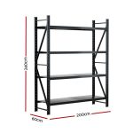 Giantz 2.4Mx2M Warehouse Shelving Garage Rack - Image 2