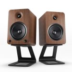 Kanto YU6 200W Bluetooth Speakers with Walnut Finish