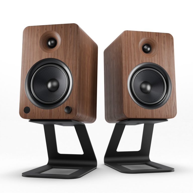 Kanto YU6 200W Bluetooth Speakers with Walnut Finish