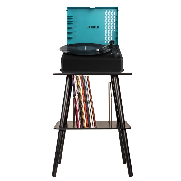 Victrola Revolution Go Portable Turntable with Stand (Blue)