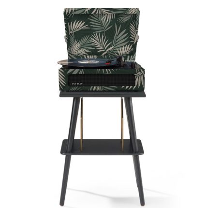 Crosley Voyager Bluetooth Portable Turntable + Entertainment Stand Bundle - Botanical