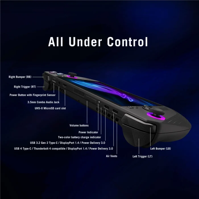 ROG Ally X Gaming Handheld Powerful Windows 11 1TB 120Hz Display (Black - AU Model - RC72LA-NH007W) - Image 3