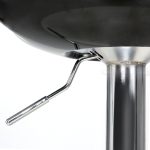 Artiss 2x Bar Stools Gas Lift Plastic Seat Black - Image 3