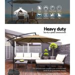 Instahut 50cm Outdoor Umbrella Base 4 Plates Stand Pod Cantilever - Image 4