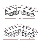Cefito 2 Packs Bathroom Shelf Corner Storage Rack - Image 2