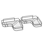 Cefito 2 Packs Bathroom Shelf Corner Storage Rack - Image 4