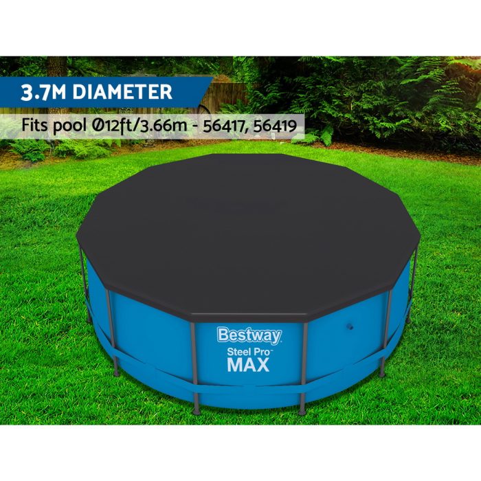Bestway Pool Cover Fits 3.66m/12ft Round Swimming Pool PVC Blanket 3.7m - Image 4