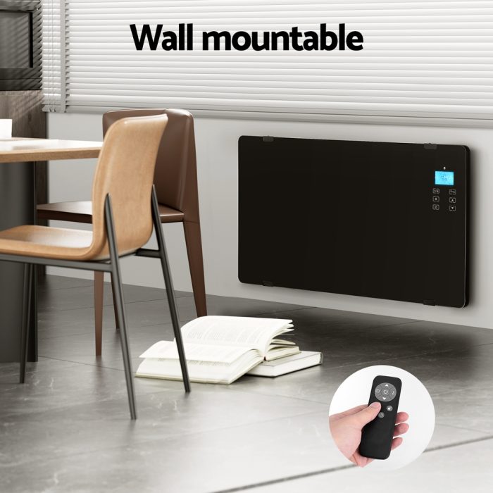 Devanti Electric Convection Heater Black 2000W - Image 4