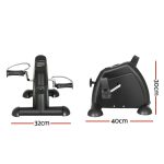 Everfit Pedal Exerciser Mini Exercise Bike Cross Trainer Black - Image 2