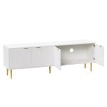Artiss TV Cabinet Entertainment Unit Stand Storage 180CM White - Image 3