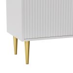 Artiss TV Cabinet Entertainment Unit Stand Storage 180CM White - Image 4