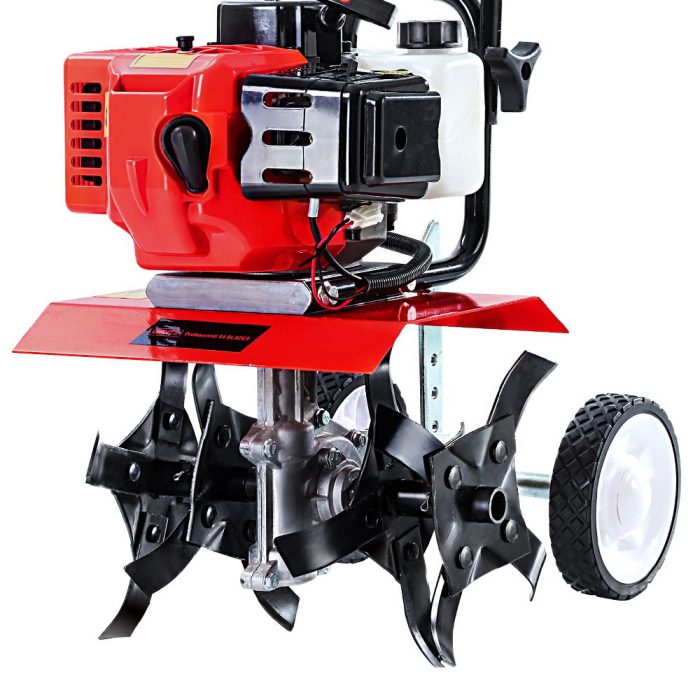 Giantz 65CC Tiller Garden Cultivator Rototiller 4 Blades Soil Plower Mini Rotary Hoe - Image 3