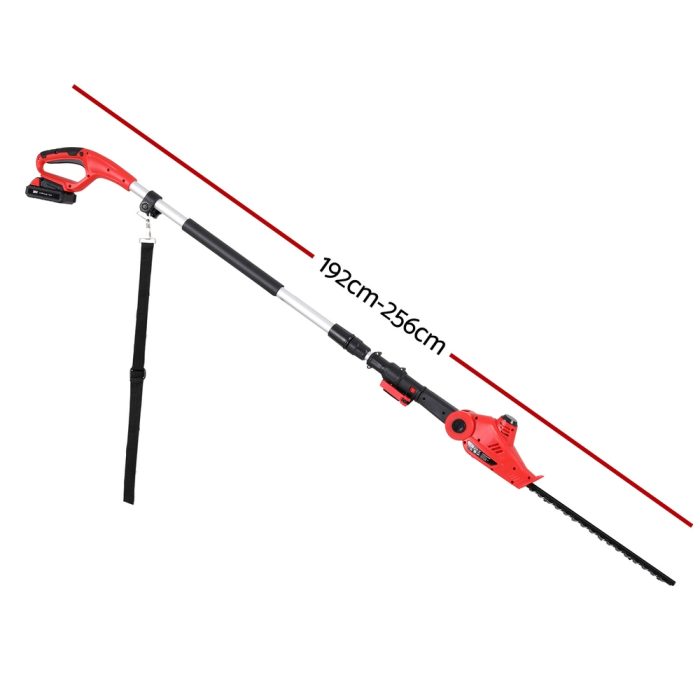 Giantz Cordless Pole Hedge Trimmer Garden Pruner Electric Cutter - Image 2