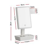 Embellir Makeup Mirror 10X Magnifying with LED light Storage Cosmetic Mirror - Image 2