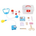 Keezi Kids Doctor Nurse Medical Case Pretend Play Set Stethoscope Medicine Toys - Image 3