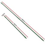 Green Fingers Garden Stakes Metal Plant Support 24pcs 92x1.6CM - Image 2