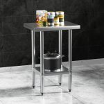 Cefito Stainless Steel Kitchen Benches Work Bench 610x457mm 430 - Image 4