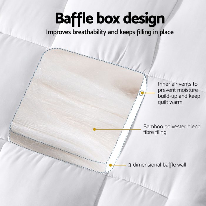 Giselle Bedding Mattress Topper Pillowtop Bamboo Cot - Image 4
