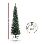 Jingle Jollys Christmas Tree 1.8m Xmas Tree Decorations Snowy 300 Tips - Image 2