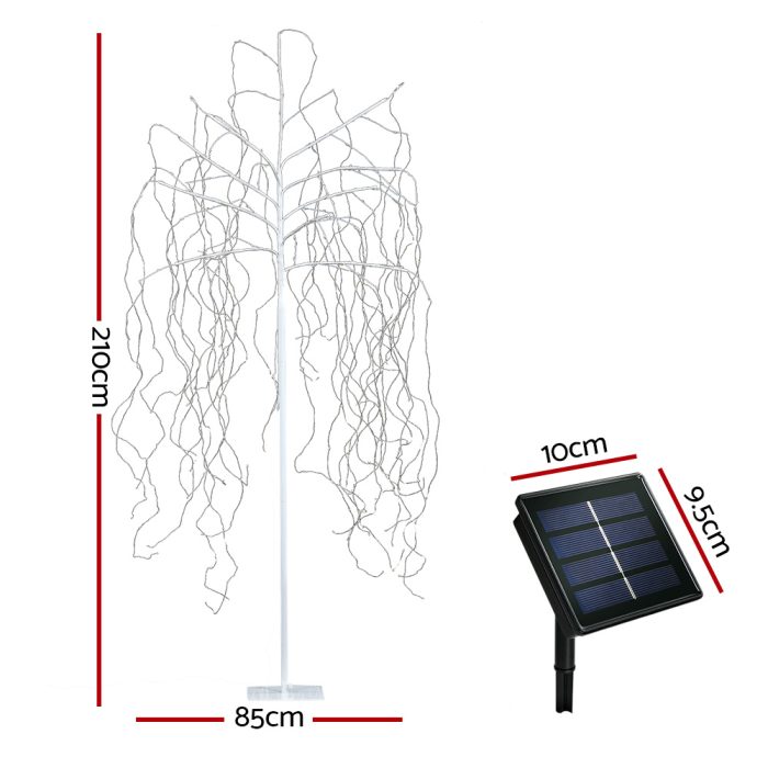 Jingle Jollys Solar Christmas Tree 2.1m String Lights 600 LED Xmas Trees - Image 2