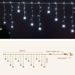Jingle Jollys Christmas Lights 80 LED 3M Icicle Light Snow Decorations - Image 2