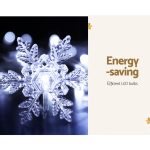 Jingle Jollys Christmas Lights 80 LED 3M Icicle Light Snow Decorations - Image 3
