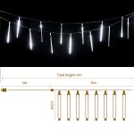 Jingle Jollys 12M Christmas Lights Shower Light 960 LED Falling Metor - Image 2