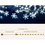Jingle Jollys Christmas Lights 100 LED 10M String Light Snow Decorations - Image 2