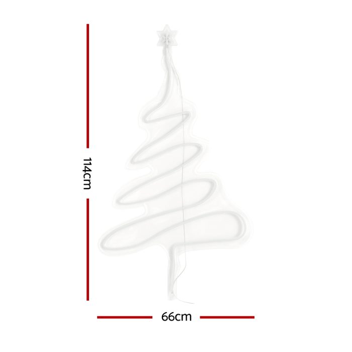 Jingle Jollys Christmas Lights 114cm Fairy Light Green Tree Decorations - Image 2