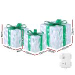 Jingle Jollys Christmas Lights 70 LED Fairy Light Gift Box 3pcs Decorations Set - Image 2